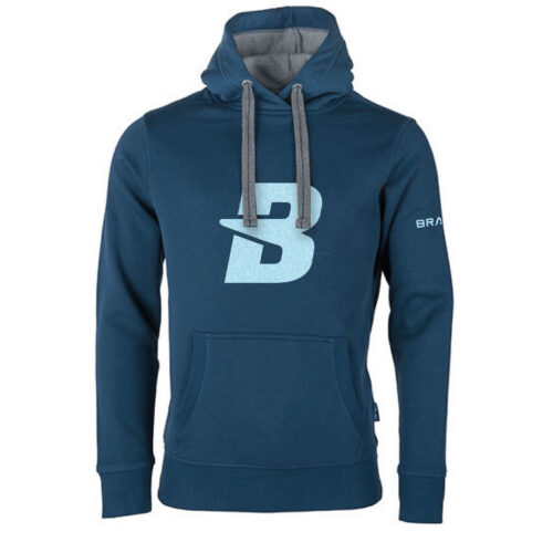 H6 Brave Hoodie DENIM BLUE Flock Sky Blue Print "B"